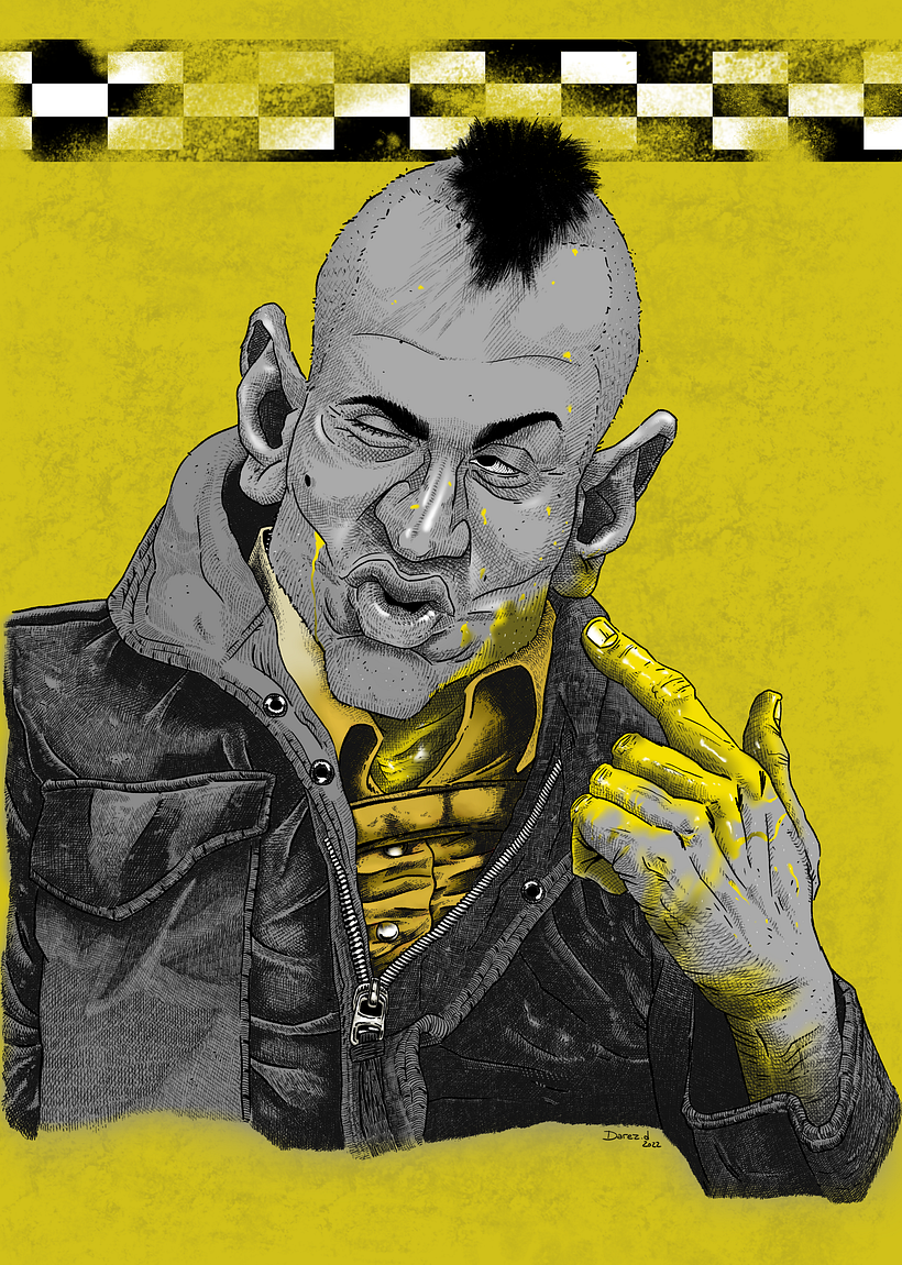 TRAVIS BICKLE - TAXI DRIVER | Domestika